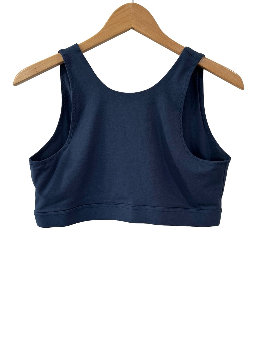 Pact Organic cotton nursing bralette bra XL navy blue wireless NWOT - Picture 2 of 5